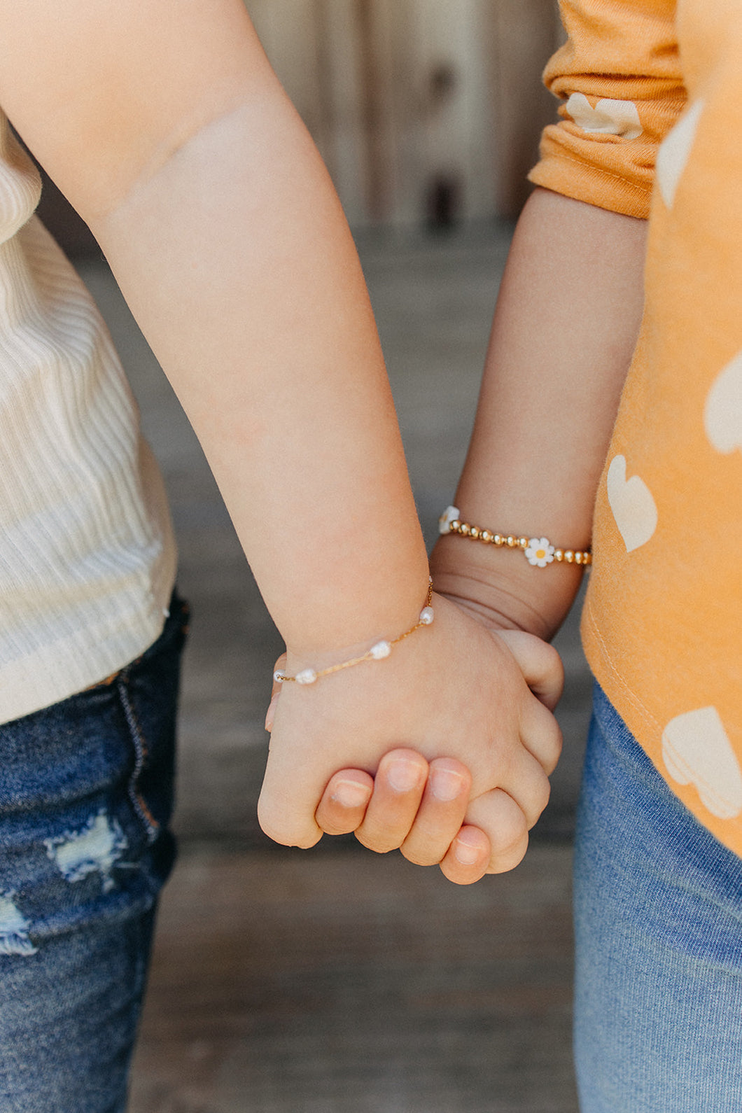 Dainty Matching Pearl Bracelet Set