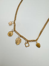 Load image into Gallery viewer, Charm Necklace with Cuban Chain
