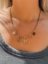 Load image into Gallery viewer, Charm Necklace with Cuban Chain
