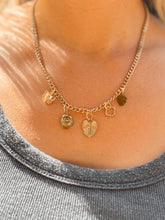 Load image into Gallery viewer, Charm Necklace with Cuban Chain
