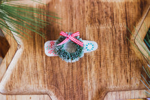 Load image into Gallery viewer, Christmas Wreath Hair Clip
