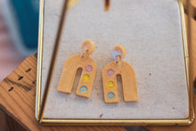 Load image into Gallery viewer, Smiley Geometric Earrings
