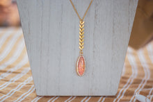 Load image into Gallery viewer, Pink Arrow Necklace (Long)
