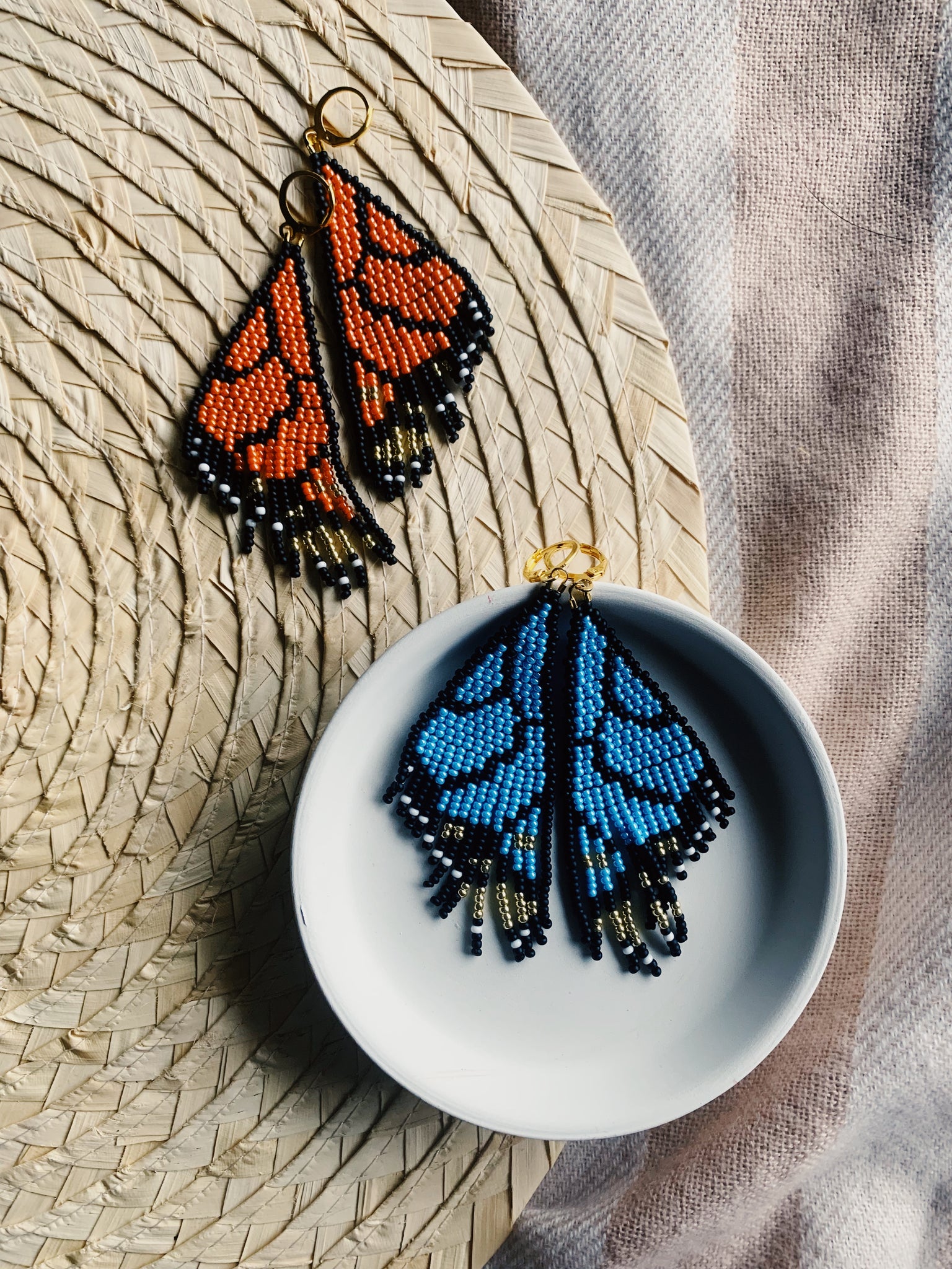 Real Monarch Butterfly Wing Earrings – StephaNiche Designs