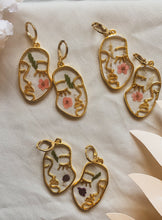 Load image into Gallery viewer, Floral Face Earrings
